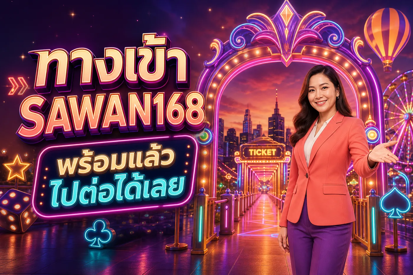 ทางเข้า SAWAN168 พร้อมเริ่มในธีมงานแฟร์กลางคืน